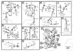 84580 Servo system, pump piping and filter mount. EC140C, Volvo Construction Equipment