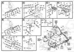 35027 Servo system, control valve to remote control valve EC330C, Volvo Construction Equipment