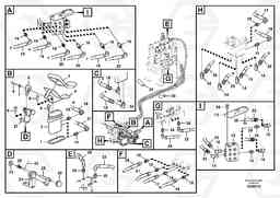 91502 Servo system, control valve to remote control valve pedal FC2421C, Volvo Construction Equipment