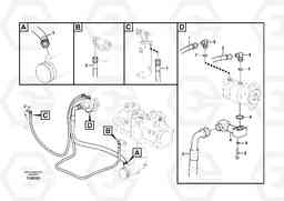 24825 Servo system, pump piping and filter mount. EC700B, Volvo Construction Equipment