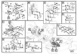 105998 Servo system, control valve to remote control valve pedal ECR145C, Volvo Construction Equipment