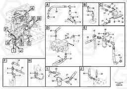 95776 Servo system, pump piping and filter mount. EC210C, Volvo Construction Equipment