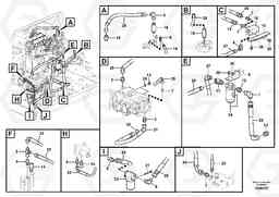 93728 Servo system, pump piping and filter mount. FC2421C, Volvo Construction Equipment