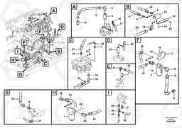 83634 Servo system, pump piping and filter mount. EC235C, Volvo Construction Equipment