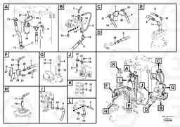 84161 Servo system, pump piping and filter mount. ECR145C, Volvo Construction Equipment