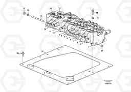 71063 Control valve with fitting parts. EC60C, Volvo Construction Equipment