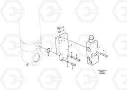 67113 Working hydraulic, boom rupture valve mount EC55C S/N 110001- / 120001-, Volvo Construction Equipment