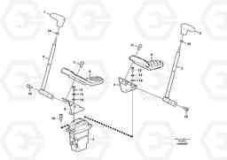 23222 Remote control valve pedal with fitting parts EC60C, Volvo Construction Equipment