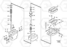62763 Remote control valve pedal, travel motor EC55C S/N 110001- / 120001-, Volvo Construction Equipment