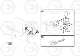 62760 Servo system, control valve to solenoid valve and swing motor. EC55C S/N 110001- / 120001-, Volvo Construction Equipment