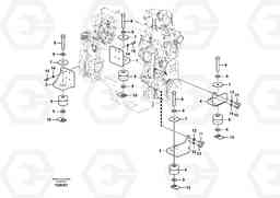 28800 Engine mount ECR235C, Volvo Construction Equipment