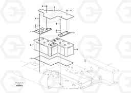 38038 Battery with assembling details ECR235C, Volvo Construction Equipment