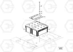9113 Battery with assembling details EC700C, Volvo Construction Equipment