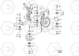36071 Engine mount EC700BHR HIGH REACH DEMOLITION, Volvo Construction Equipment