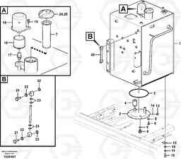 55089 Fuel tank with fitting parts EC140C, Volvo Construction Equipment