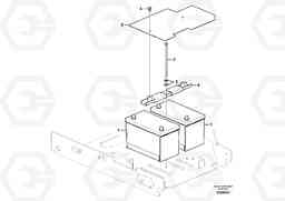 55102 Battery with assembling details EC140C, Volvo Construction Equipment