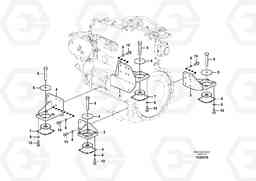 51085 Engine mount EC60C, Volvo Construction Equipment