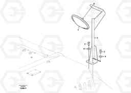 768 Rear view mirror PL4608, Volvo Construction Equipment