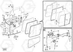 50276 Door, operator's cab ECR235C, Volvo Construction Equipment