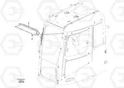 18639 Rain visor, exterior equipment ECR235C, Volvo Construction Equipment