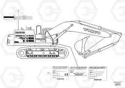 8968 Product identification plate EC700C, Volvo Construction Equipment