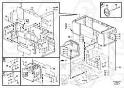 37718 Cowl frame EC700C, Volvo Construction Equipment