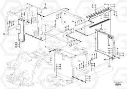 17411 Cowl frame EC290C, Volvo Construction Equipment