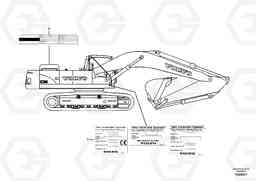 40129 Product identification plate EC330C, Volvo Construction Equipment