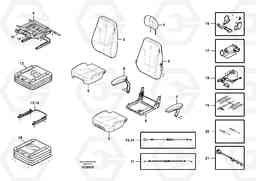 87493 Operator's seat ECR235C, Volvo Construction Equipment