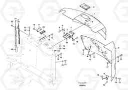 17134 Cowl frame, cover and hood ECR88 S/N 14011-, Volvo Construction Equipment