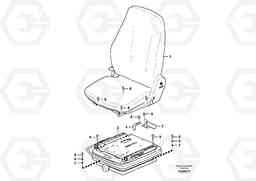 11434 Operator seat with fitting parts ECR88 S/N 14011-, Volvo Construction Equipment