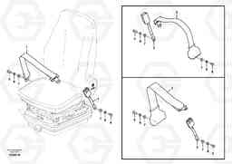 54739 Operator seat with fitting parts ECR88 S/N 14011-, Volvo Construction Equipment