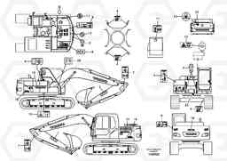 59266 Decal, outer location EC140B, Volvo Construction Equipment