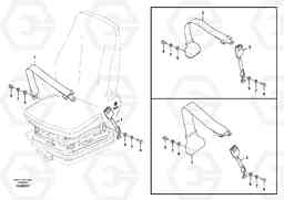 65928 Operator seat with fitting parts EW60C, Volvo Construction Equipment