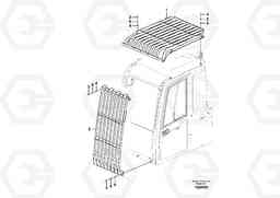 65437 Falling object guards EC55C S/N 110001- / 120001-, Volvo Construction Equipment