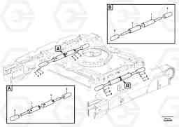 80444 Hydraulic cylinder, lower frame locking PL4611, Volvo Construction Equipment