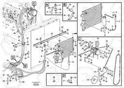 77257 Air conditioning line, cooling and heater ECR235C, Volvo Construction Equipment