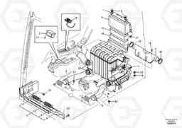 56938 Air duct in cabin and cabin floor EC460B SER NO INT 11515- EU&NA 80001-, Volvo Construction Equipment