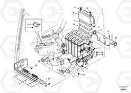 56655 Air duct in cabin and cabin floor EC160B, Volvo Construction Equipment