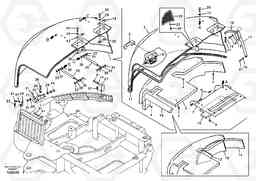 4633 Cowl frame, cover and hood ECR58, Volvo Construction Equipment
