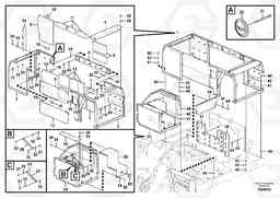 65682 Cowl frame EC700BHR HIGH REACH DEMOLITION, Volvo Construction Equipment