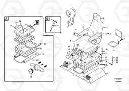 65841 Operator seat with fitting parts EC700BHR HIGH REACH DEMOLITION, Volvo Construction Equipment