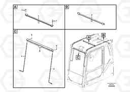 55705 Sun visor interior EC700BHR HIGH REACH DEMOLITION, Volvo Construction Equipment