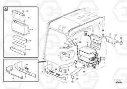 23417 Air duct in cabin and cabin floor EC330B PRIME S/N 15001-, Volvo Construction Equipment