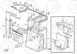 55751 Cowl frame ECR305C, Volvo Construction Equipment