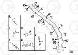 59097 Working hydraulic, hammer and shear for boom EC140C, Volvo Construction Equipment