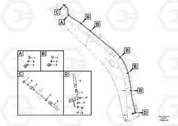 83871 Working hydraulic, oil leak on boom EC140C, Volvo Construction Equipment