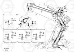 23429 Working hydraulic, dipper arm cylinder on adjustable boom EC240B SER NO INT 12641- EU & NA 80001-, Volvo Construction Equipment