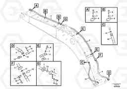 100691 Working hydraulics, X1 on boom EC240B APPENDIX FX FORESTRY VER., Volvo Construction Equipment