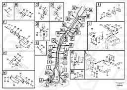 78558 Working hydraulic, dipper arm cylinder on boom. EC700C, Volvo Construction Equipment